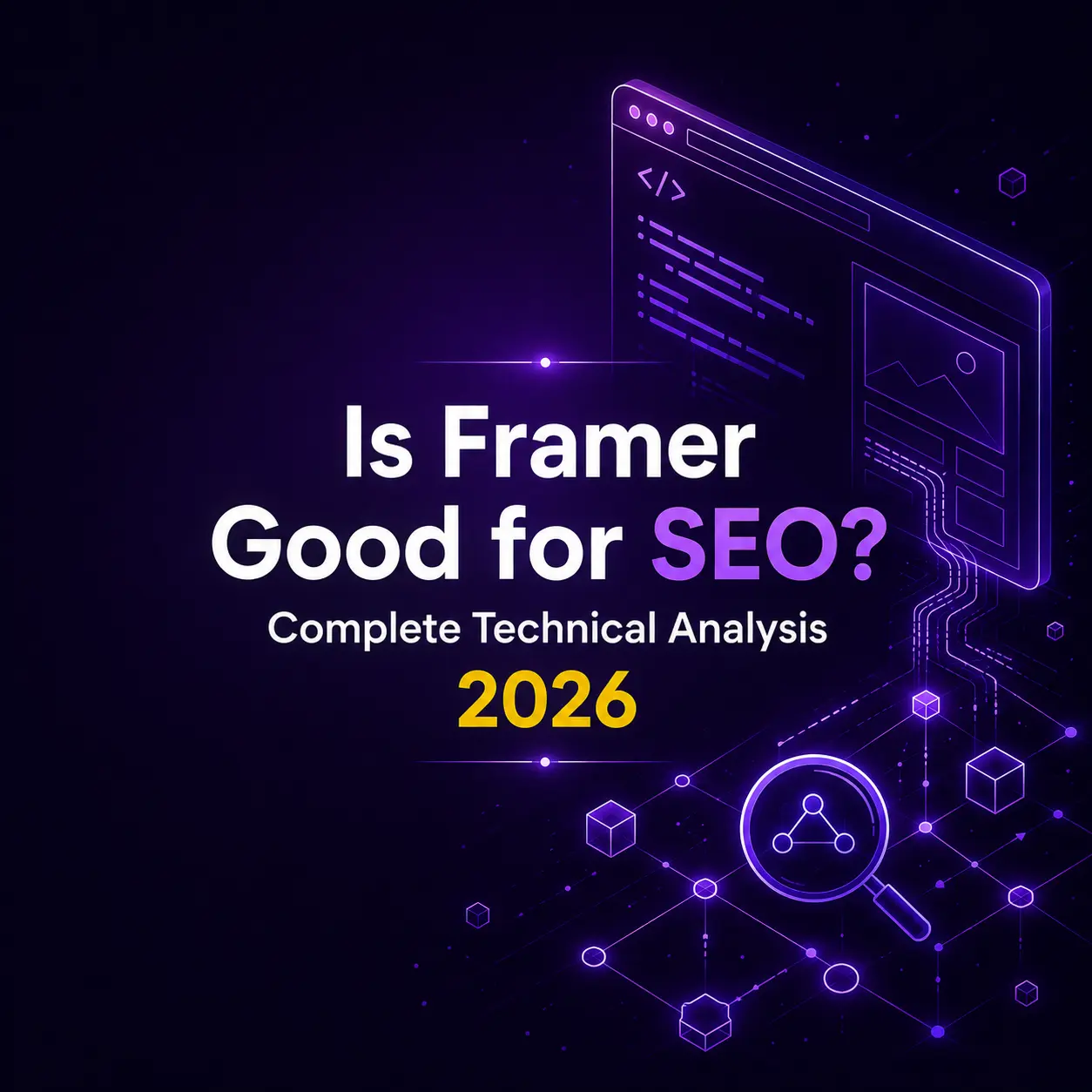 Framer Good for SEO? Complete Technical Analysis 2026